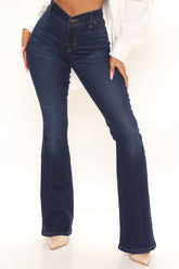 Get Around Flex Low Rise Flare Jeans - Dark Wash Ins Street